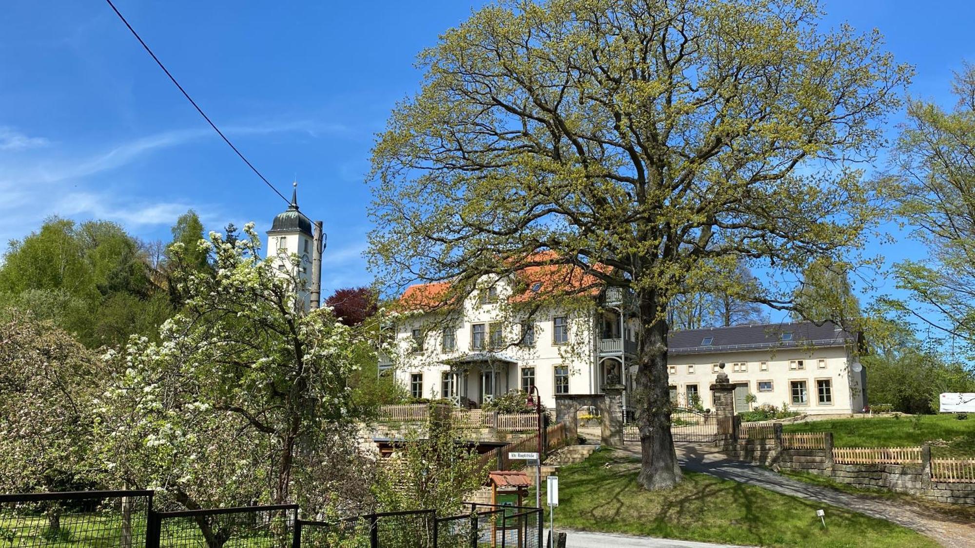 Апартаменты Altes Pfarrhaus Папстдорф Экстерьер фото